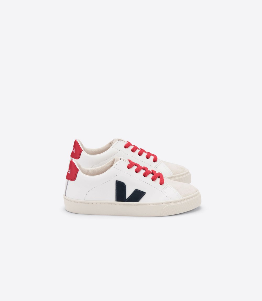 Veja Sneakers Barn - Esplar Läder - Vita - 492830-YLJ